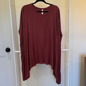 Chic Maroon Women's Tunic Top